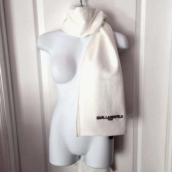 Karl Lagerfeld Scarf Ivory - Picture 3 of 3